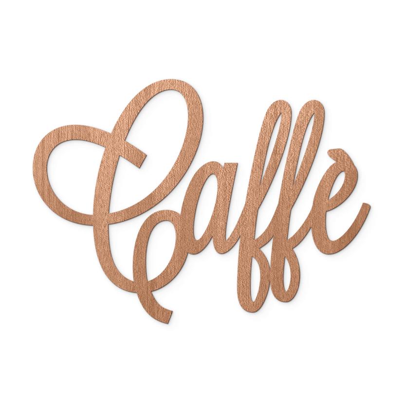 Decoración en madera caoba - Caffè
