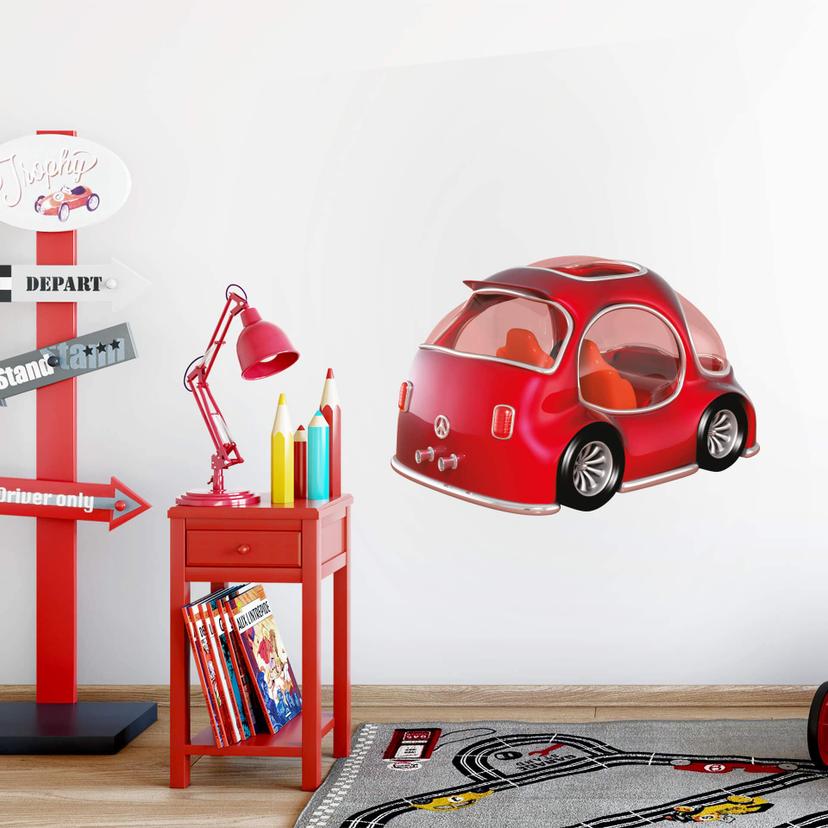 Wallsticker - Michel Agullo - Beetle Rød