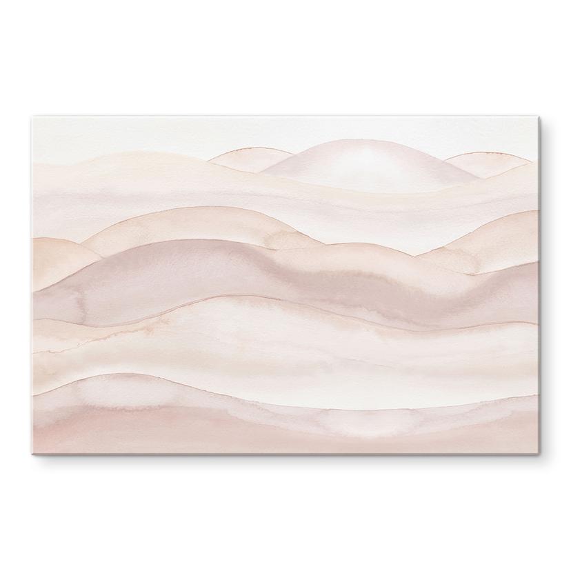 Tableaux Douces collines en aquarelle - Bloomery Decor - Alu-Dibond