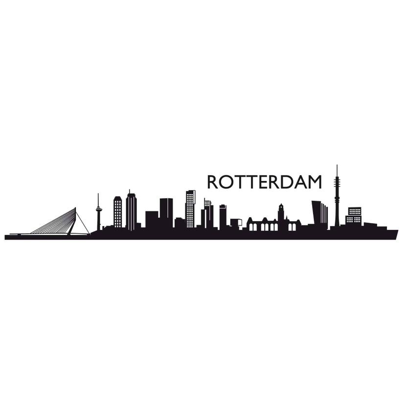 Muursticker Rotterdam Skyline