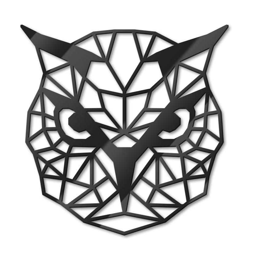 Decoro in acrilico origami - Gufo