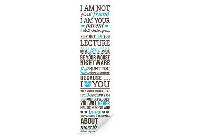Zelfklevende Poster  I am not your friend…
