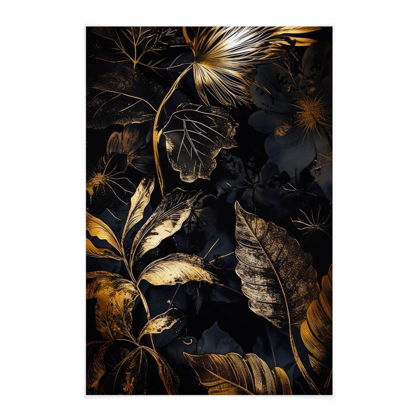 Textil poster Växter i natten - Jaszke