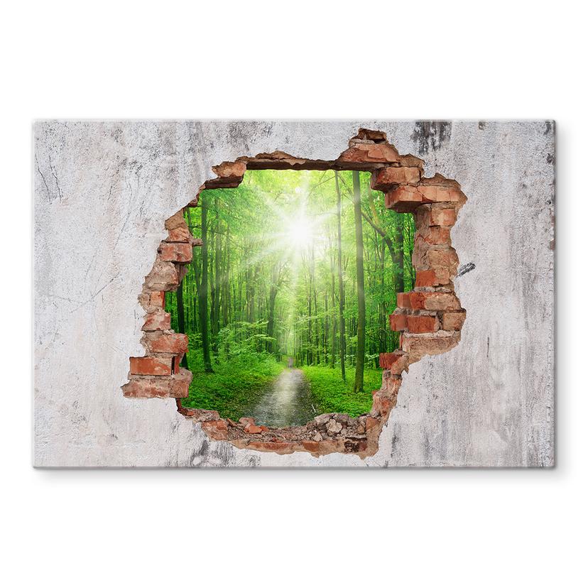 Pannello paraschizzi - Sunny Forest 3D
