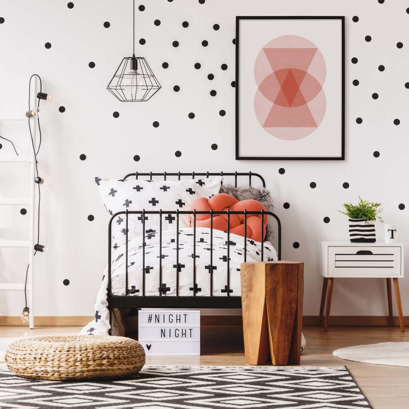 Poster Nouveauprints - Cercles et triangles rose