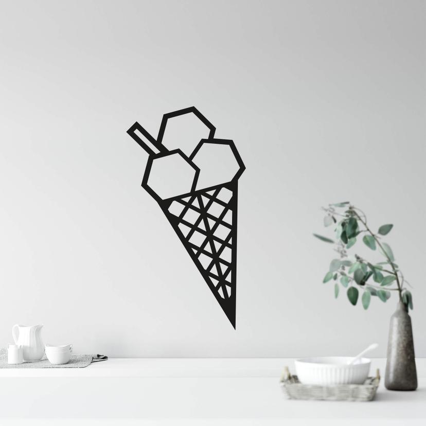 Muursticker origami ijs