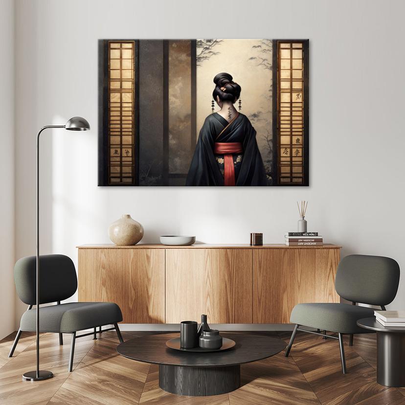Leinwandbild Japanische Geisha