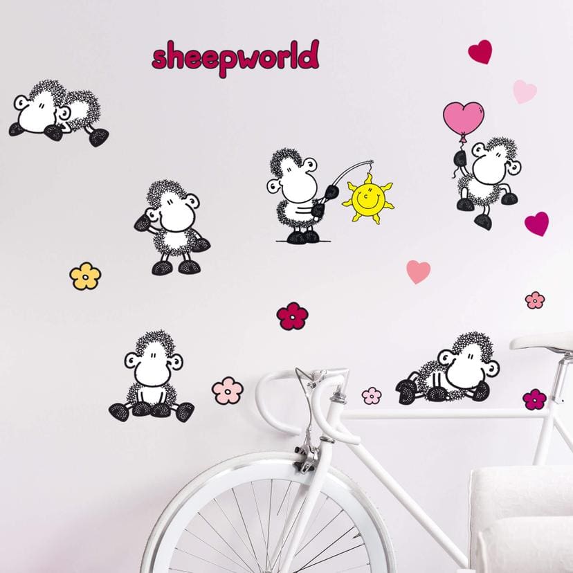 Muursticker Sheepworld Set