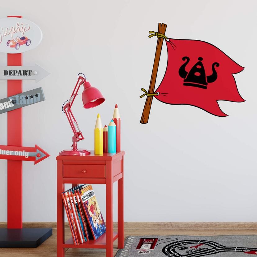 Muursticker Vikingvlag