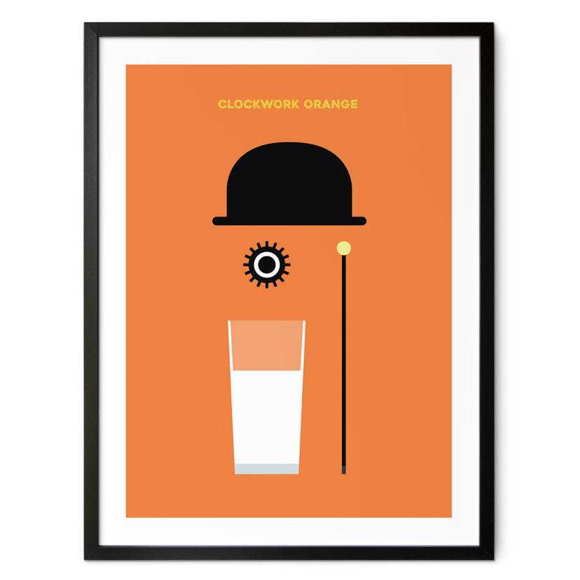 Póster inspirado en la película "La naranja mecánica" - Gomes