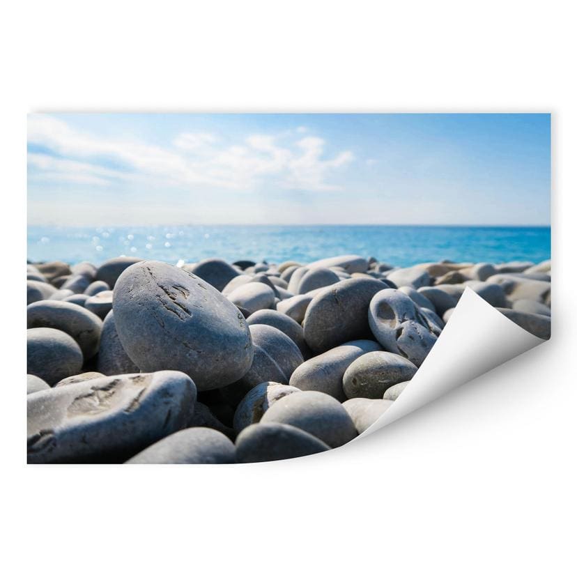 Zelfklevende Poster - Stenen Strand