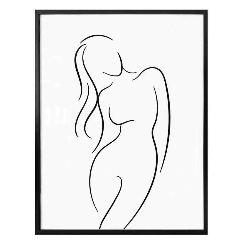 Poster Lineart – Silhouette di donna