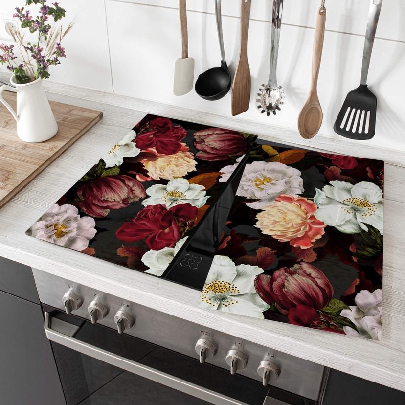 Dækplade til komfur UN Designs - Blomsterarrangement