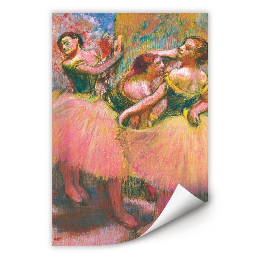 Wallprint Degas - Drei Tänzerinnen mit grünen Korsagen