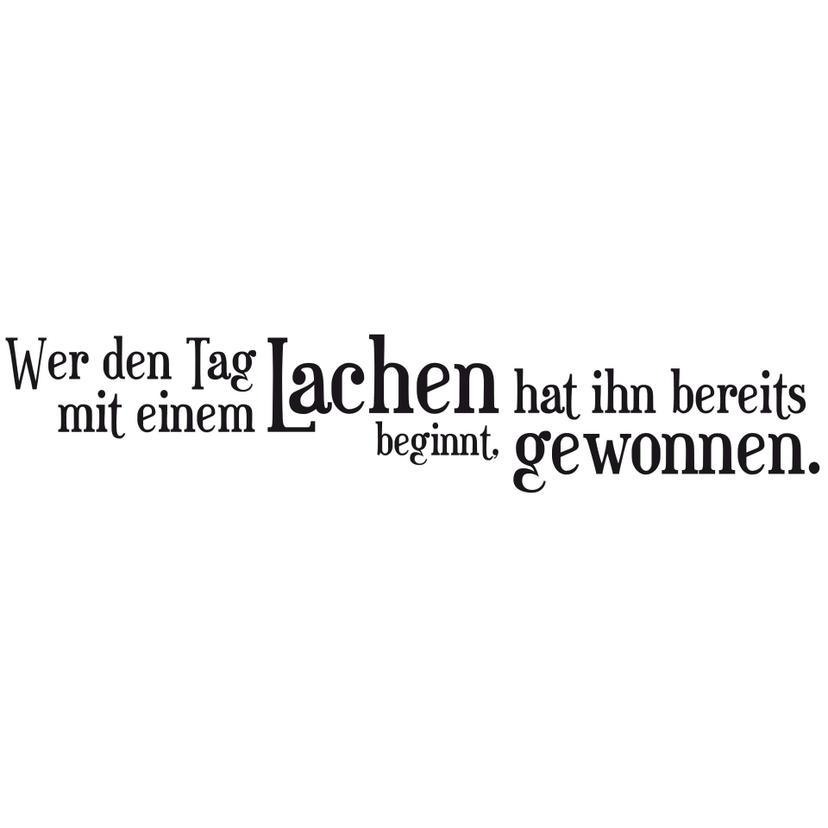 Wandtattoo Wer den Tag... 2