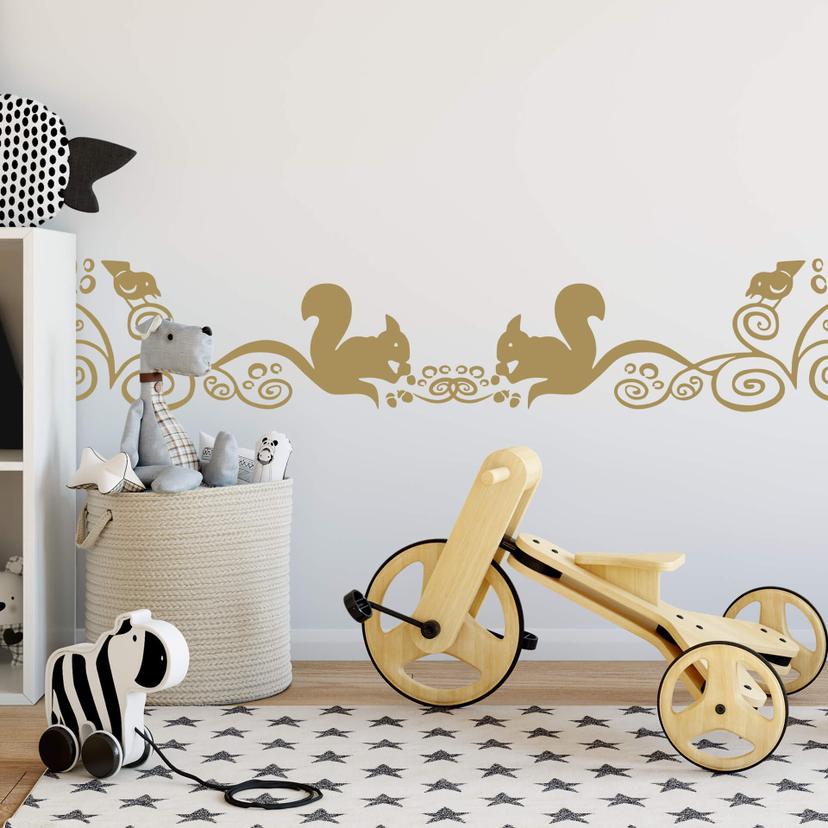 Sticker mural - Bordure Écureuils