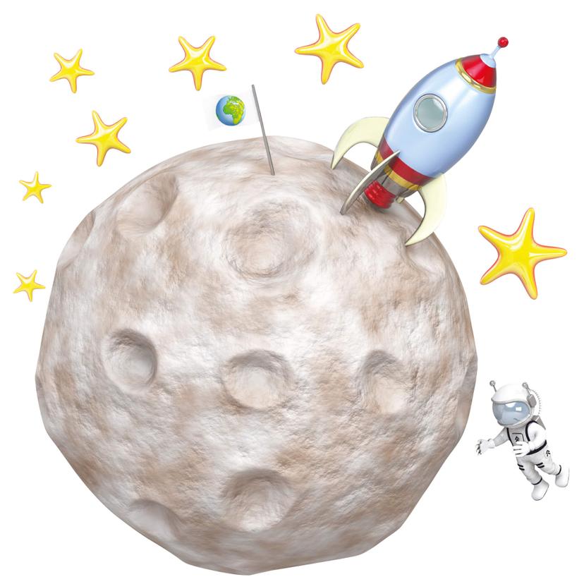 Adesivo murale Michel Agullo - Missione Luna