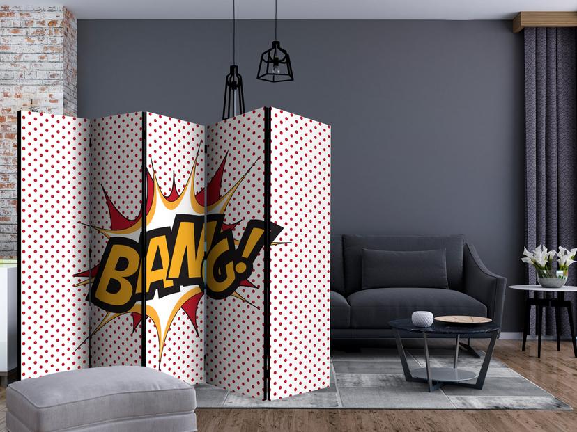 Divisorio - Graffiti - PENG! , 5 pezzi - 225x172 cm