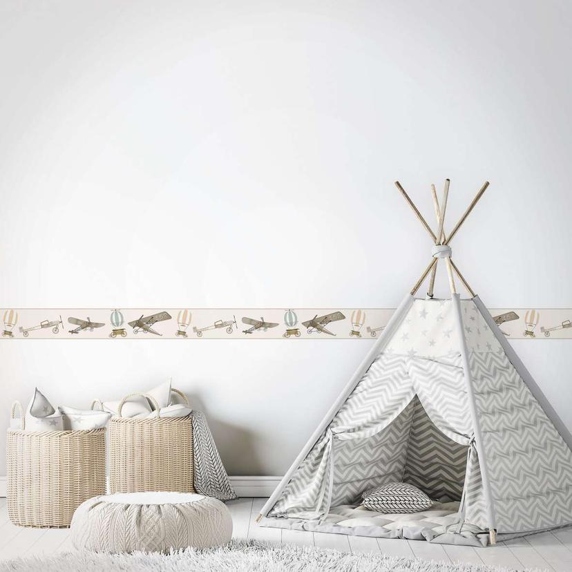 Børnetapet, non-woven tapet Kids Walls beige