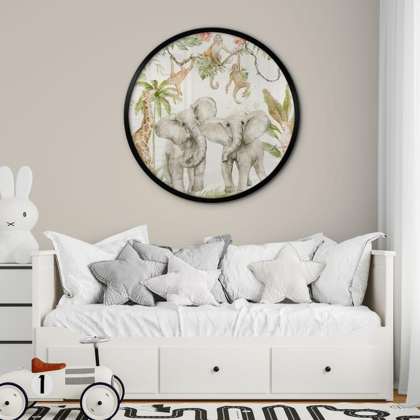 Poster Animali nella giungla tropicale - UN Designs