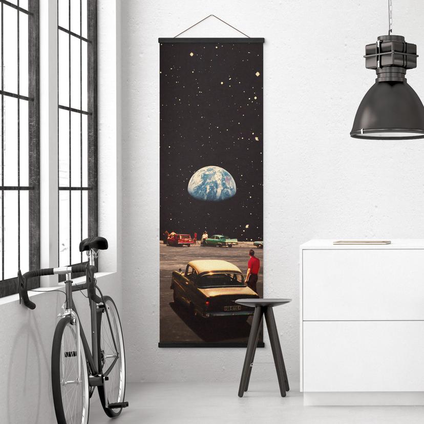 Poster tessile Vista della terra dallo spazio - Taudalpoi
