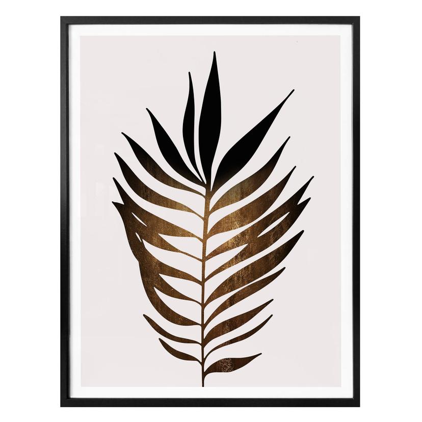 Plakat - Kubistika - Golden Leaf