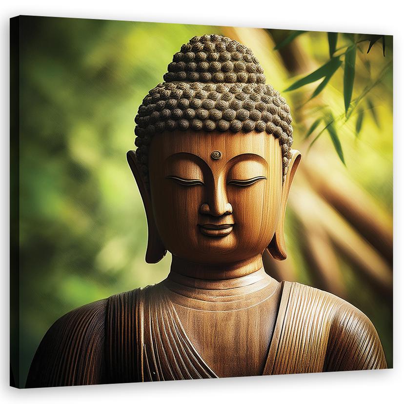 Leinwandbild Buddha-Zen-Statue