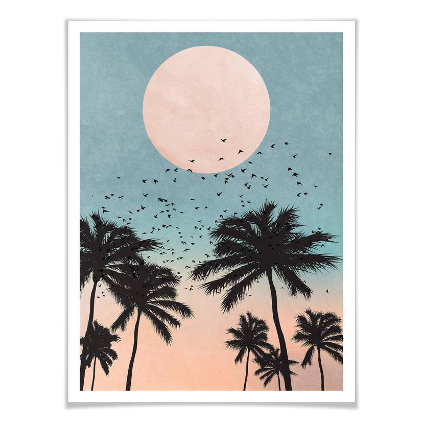 Poster Kubistika - Tramonto