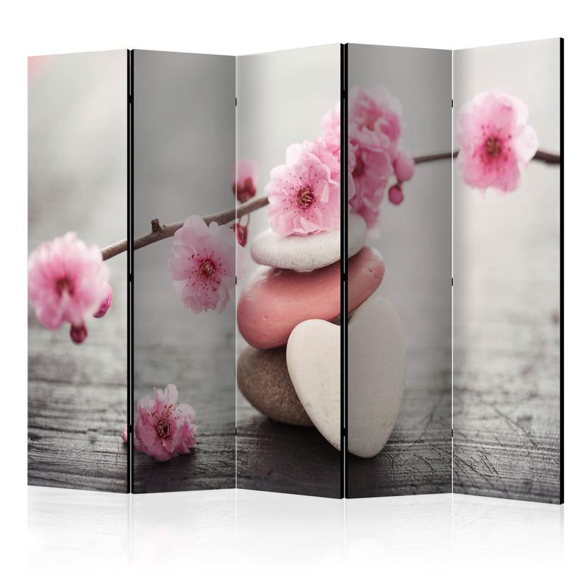Schermo divisorio - Fiori zen, 3 pezzi
