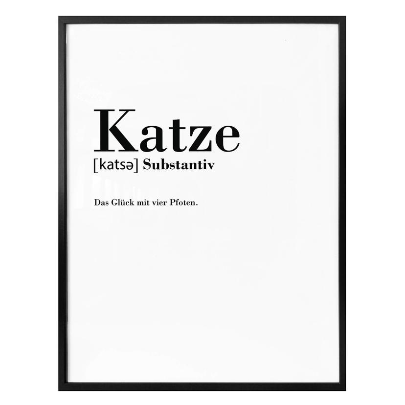 Poster Grammatik - Katze