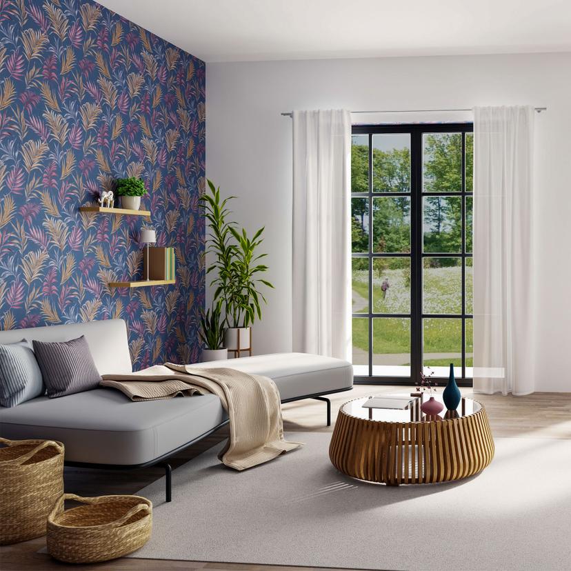 Homing Vorhang mit verdeckten Schlaufen Lisa optisch weiß -  2,45 x 1,4 m