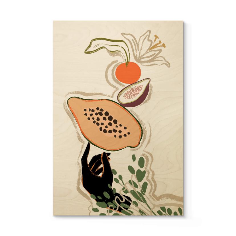 Træplakat Arty Guava - Papaya Balance