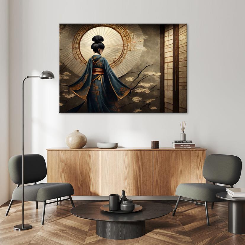 Leinwandbild Japanische Geisha