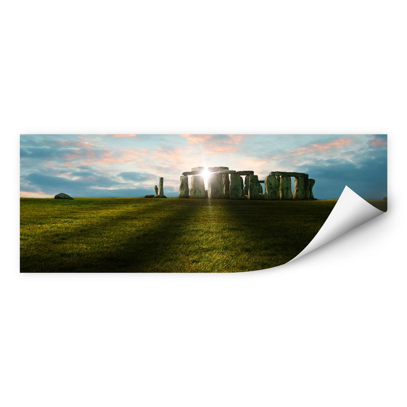 Zelfklevende Poster - Stonehenge at Sunset