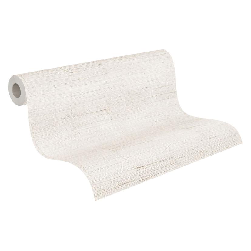 Papel pintado texturado beige crema - estructura de lino calma - Papel pintado no tejido