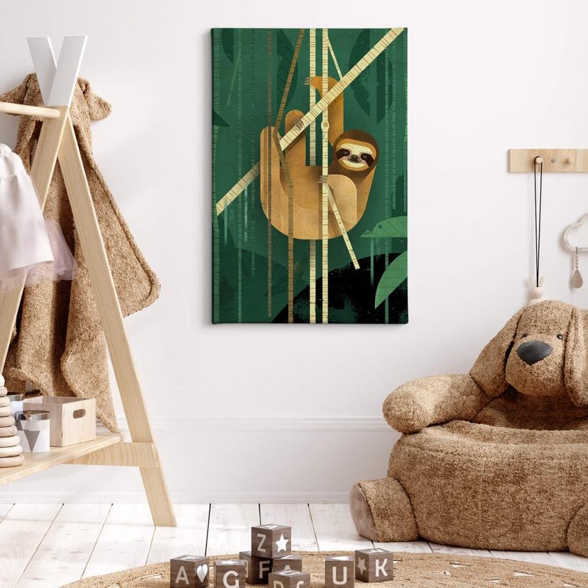 Tableau sur toile Brun - Paresseux