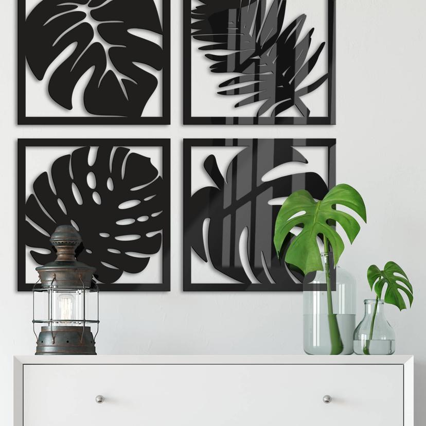 Letras acrílicas - Set Tropical Leaves
