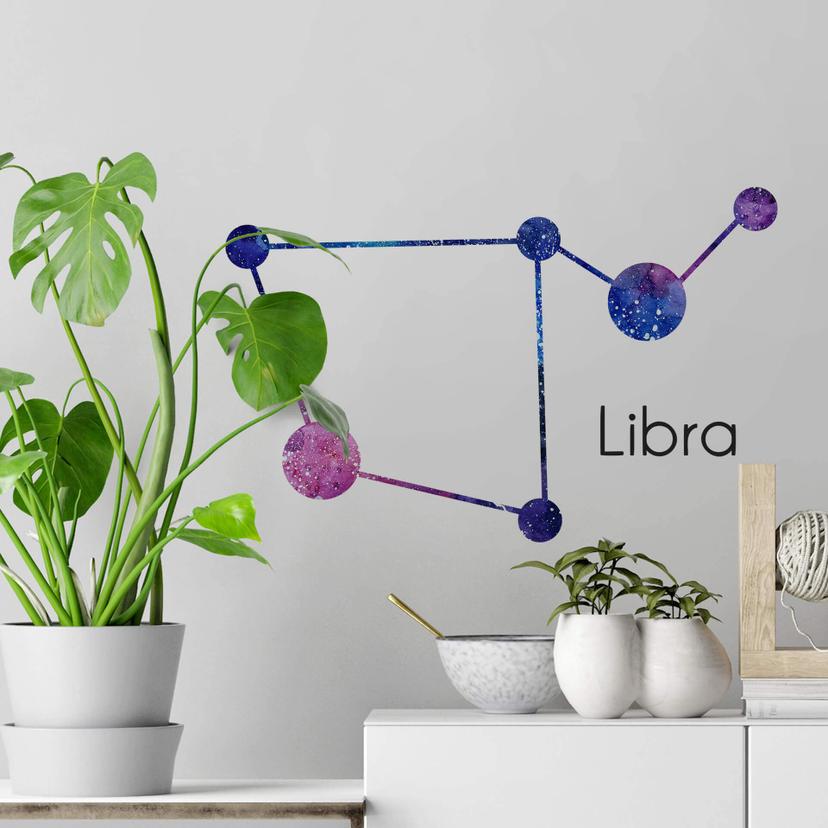 Adesivo murale zodiaco Libra - Bilancia