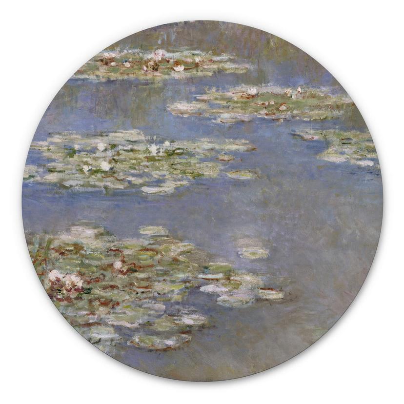 Tableau sur alu-Dibond Monet - Nénuphars1905 - Rond