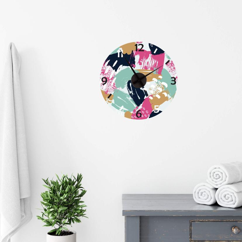 Muursticker met Klok - Creative