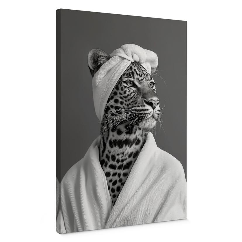 Canvasbillede royal spa time-out med leopard - Rahner