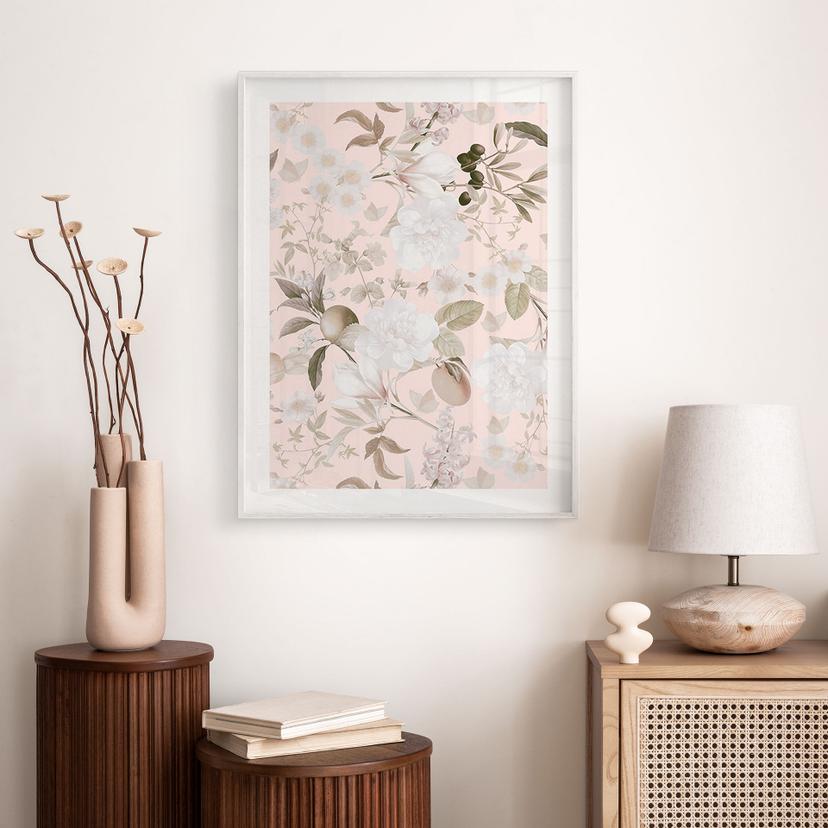Poster Illustrazione boho con fiori e frutta - UN Designs