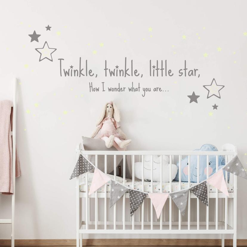 Adesivo murale - Twinkle star + stelle luminose