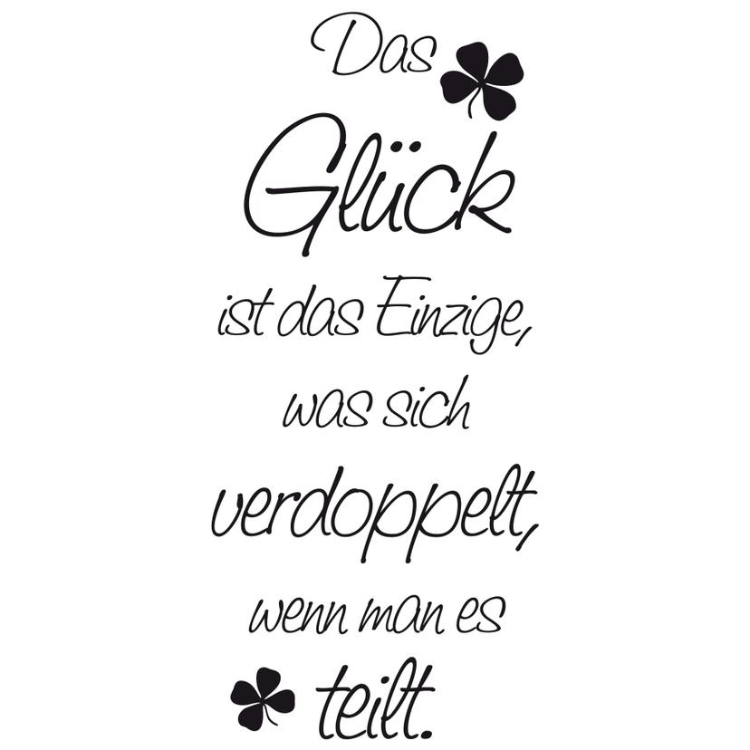 Wandtattoo Glück ist das Einzige... 1