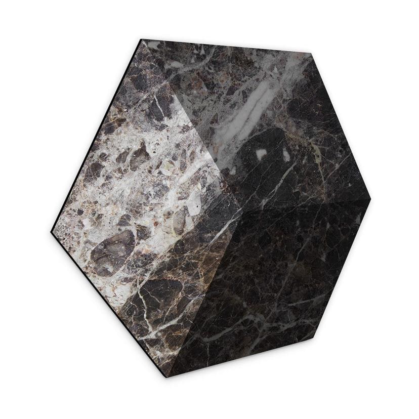 3D Hexagon Alu-Dibond - Marmor 08