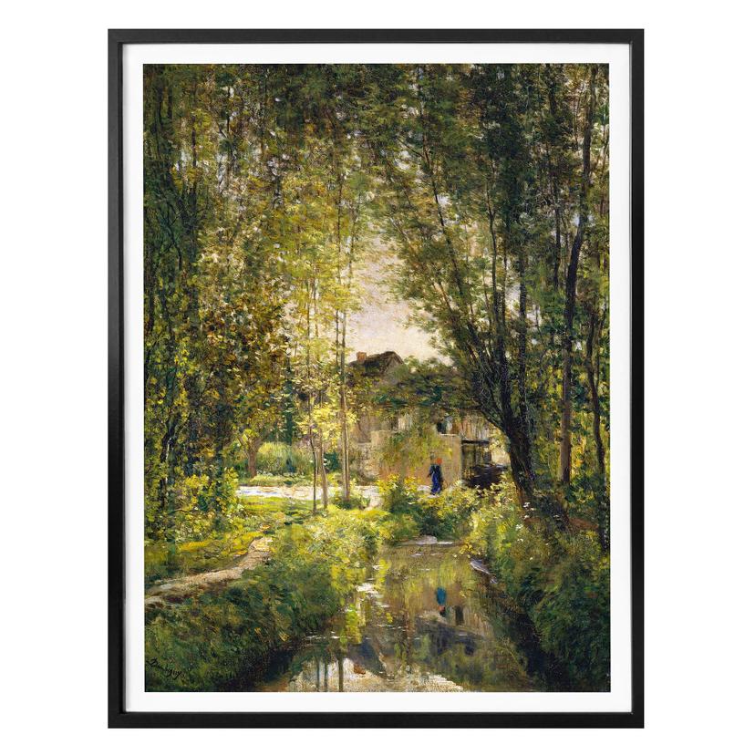 Póster Daubigny - Paisaje con luz solar