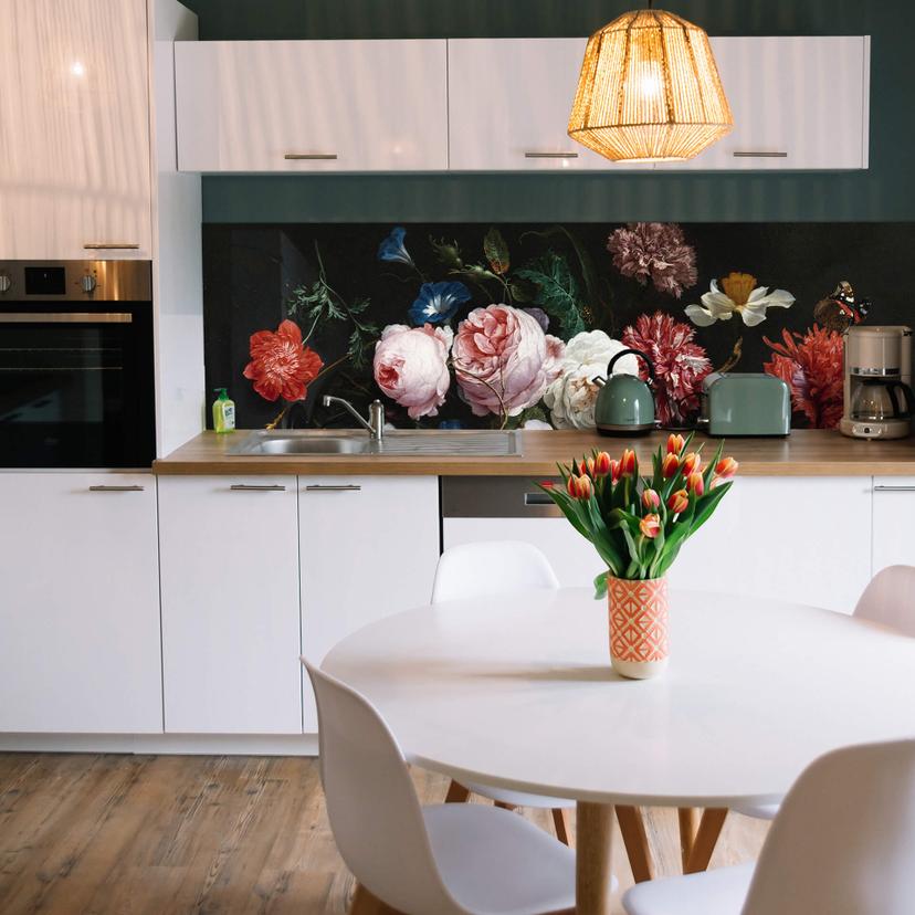 Rivestimento cucina de Heem - Natura morta con fiori