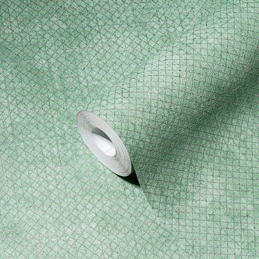 Non-woven tapet grönt silvermönster tapet design tapet non-woven prov för vardagsrummet