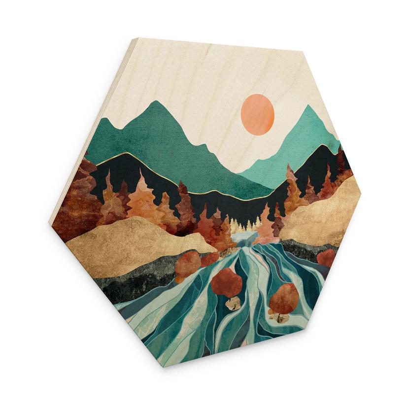 Sekskantet træ Bjergland flod - SpaceFrog Designs