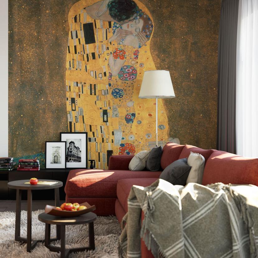 Fototapet - Klimt - Kysset - 240x260 cm